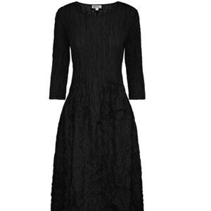 Alquema Sleeved Smash Dress Button Bodice MIdnight NWT